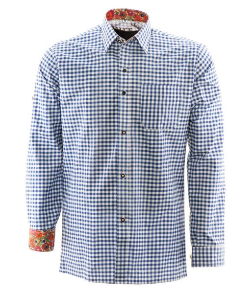 CAMICIA MISTER LEDERHOSEN BLU PREMIUM