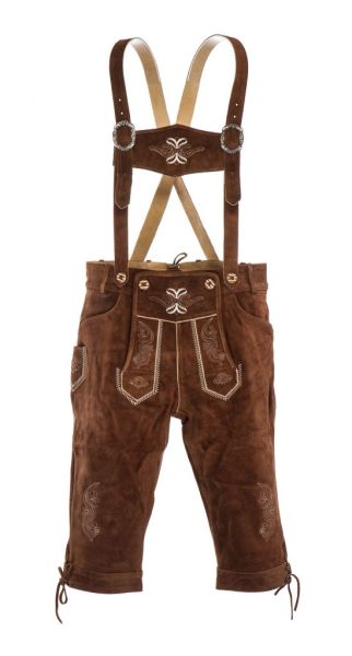 MISTER LEDERHOSEN FABIAN 100% PELLE SCAMOSCIATA