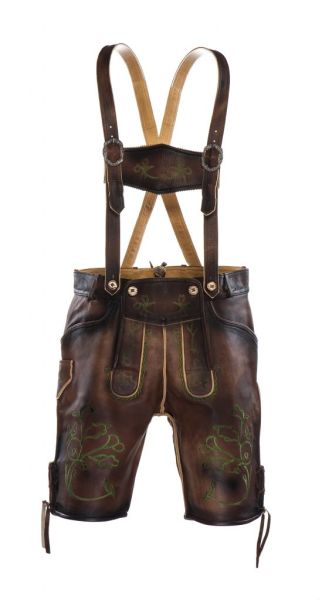 LEDERHOSEN HEINO in Vera Pelle (100% pelle Bovina)