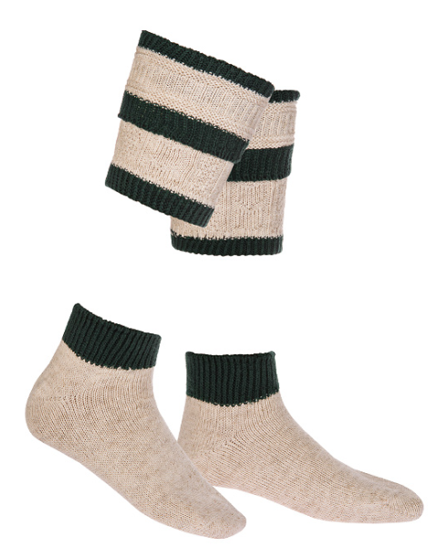 CALZE LOFERL VERDE- BEIGE
